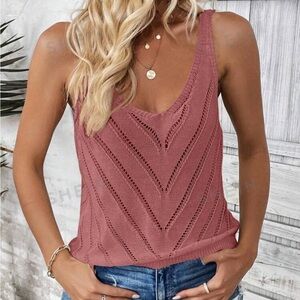 Pink-ish , shirt tank top v neck